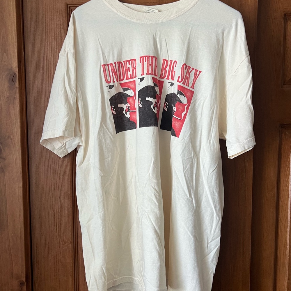 Under The Big Sky Comfort Colors Cream Graphic Tee